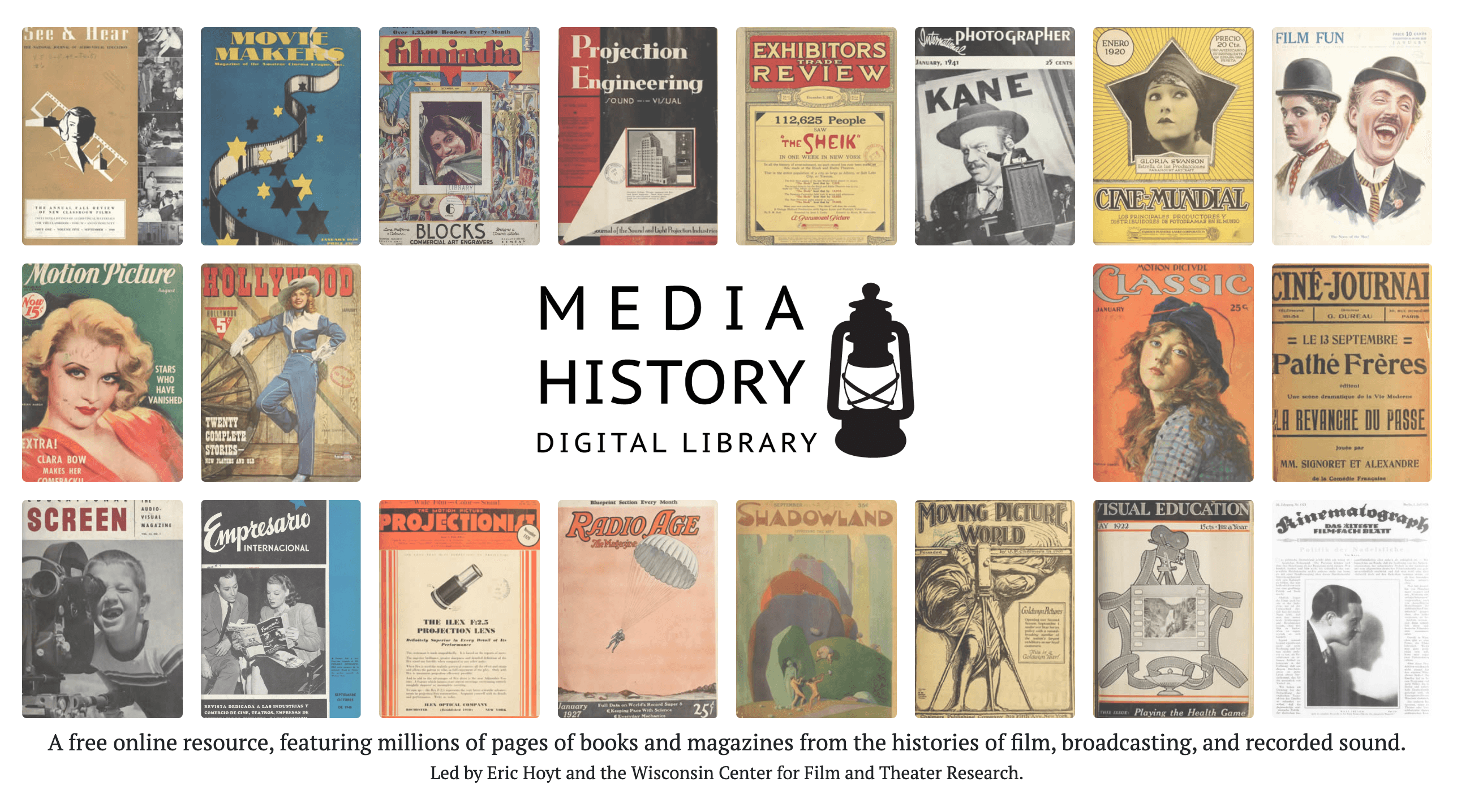 Picture of Media History Digital Library (MHDL)